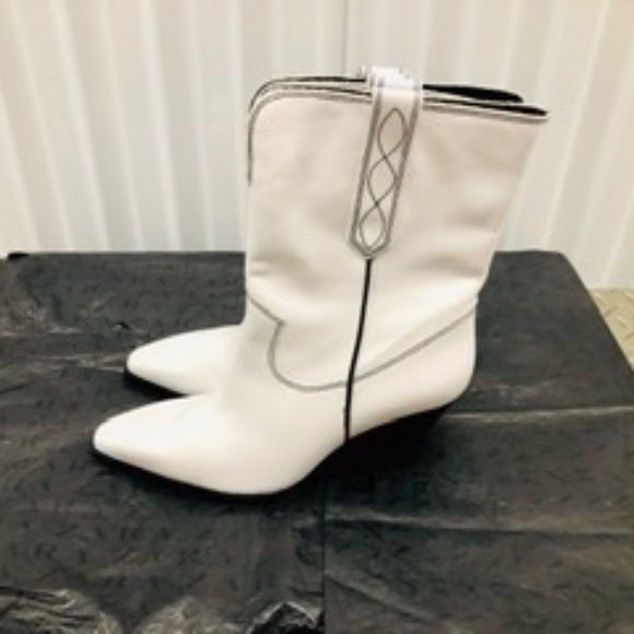 ZARA Specials LEATHER Ankle Boots, 40, NWT - Picture 3 of 9